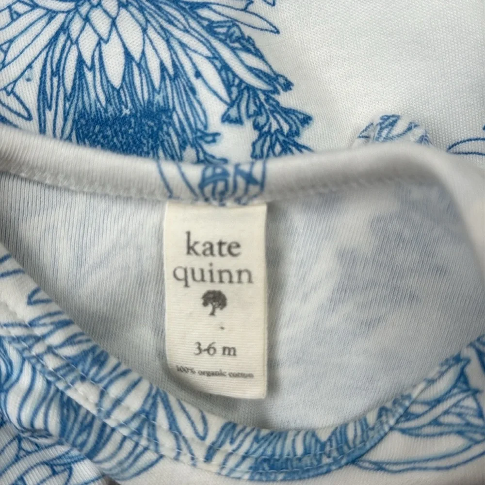 Kate Quinn floral thistle bodysuit baby girls 3-6 months preppy quiet luxury